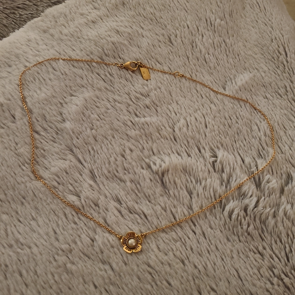 COACH English tea rose necklace